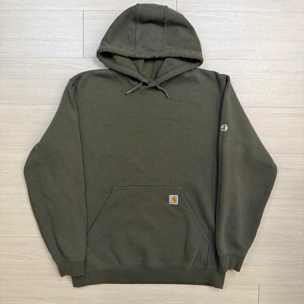 Carhartt Loose Fit Heavyweight Olive Green Hoodie Mens Size Large Basics